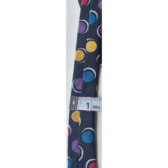 TANGO by Max Raab Men's Dress Shirt Tie Dots Print 100% Microfiber (Made In USA) - Picture 4 of 6